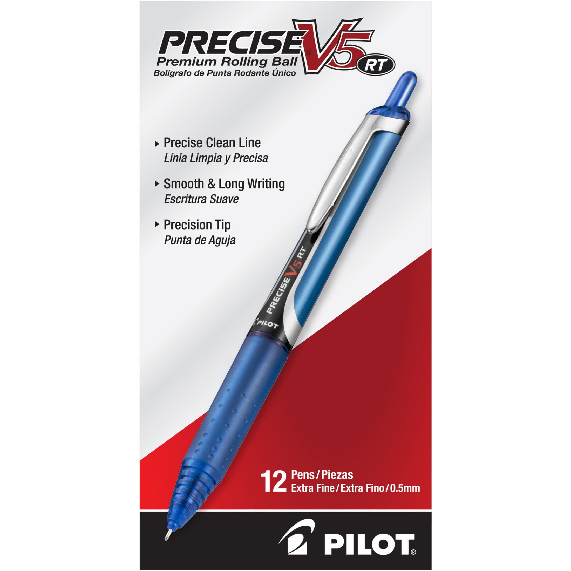 Precise V5RT Retractable Roller Ball Pen 0.5mm, Blue Ink/Barrel - Pilot - Nimbus Distributors - wholesale and distributors in United States Precise V5RT Retractable Roller Ball Pen 0.5mm, Blue Ink/Barrel - Pilot - Nimbus Distributors - wholesale and distributors in United States